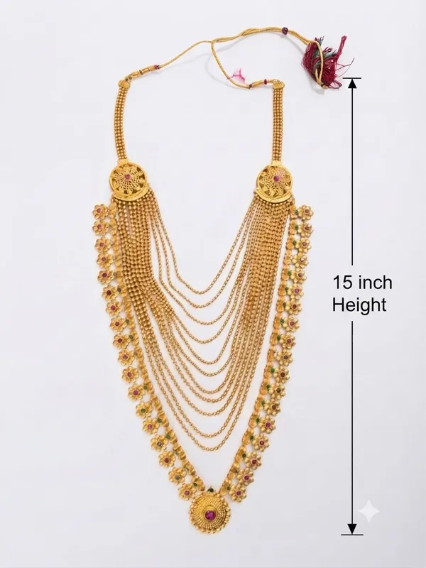 Jewel_Me_Up™_Traditional_Temple_Haar_for_Ganesh_&_Gauri_Idol_|_15_Inch_Decorative_Mala_with_Ruby-Green_Stones_|_Festival_Jewellery_for_Ganesh_Chaturthi