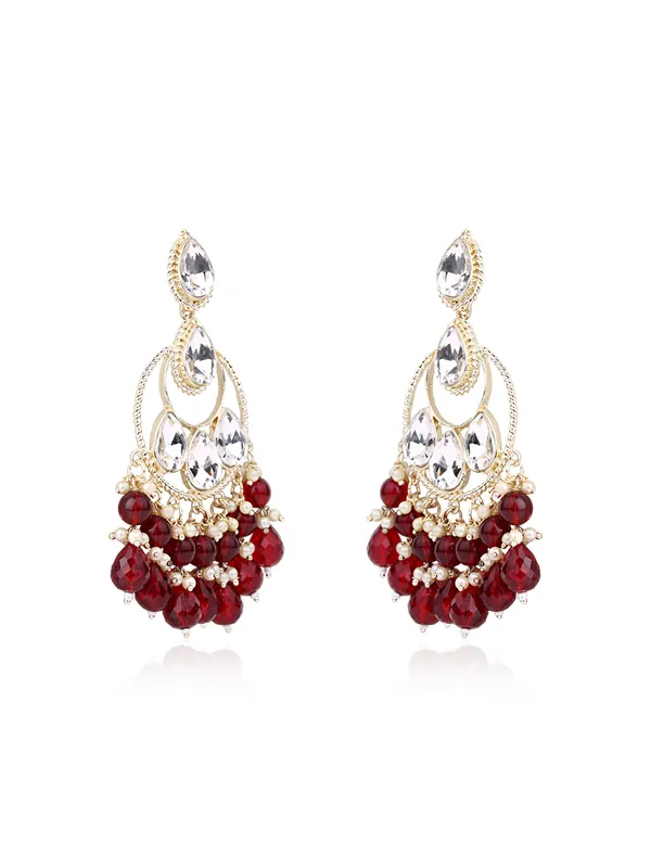 Maroon_Pearls_Layered_Chandbali_Earrings