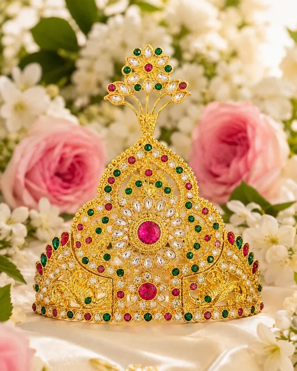 Small_Ganesh_Mukut_for_1.5_to_3_Feet_Idol_|_Traditional_Gold_Tone_Ganpati_Crown_with_Red_Green_&_White_Stones_|_Ganesh_Chaturthi_Idol_Jewellery