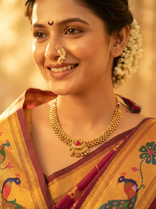 Traditional_Maharashtrian_Gold-Plated_Beaded_Choker_Necklace_with_Ruby_Stone_Pendant_|_Ethnic_Necklace_for_Wedding,_Festive_&_Traditional_Wear