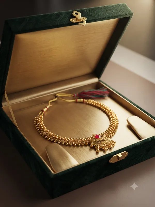 Traditional_Maharashtrian_Gold-Plated_Beaded_Choker_Necklace_with_Ruby_Stone_Pendant_|_Ethnic_Necklace_for_Wedding,_Festive_&_Traditional_Wear