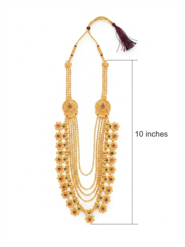 Traditional_Temple_Haar_for_Ganesh_&_Gauri_Idol_|_10_Inch_Decorative_Mala_with_Ruby-Green_Floral_Design_|_Jewellery_for_2-4_Ft_Ganesh_Idols