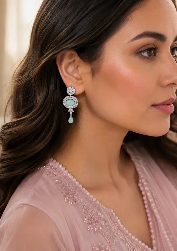 Jewel_Me_Up_Silver_Polished_Mint-Green_Ad_Drop_Earrings_For_Women_|_Elegant_Party_&_Wedding_Wear_Earrings