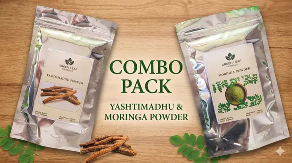 Moringa_Leaf_Powder_Vitamins_A_+_Yashtimadhu_Licorice_Root_Herbal_Powder_Combo_Set