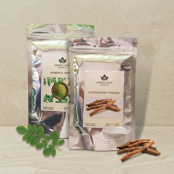 Moringa_Leaf_Powder_Vitamins_A_+_Yashtimadhu_Licorice_Root_Herbal_Powder_Combo_Set