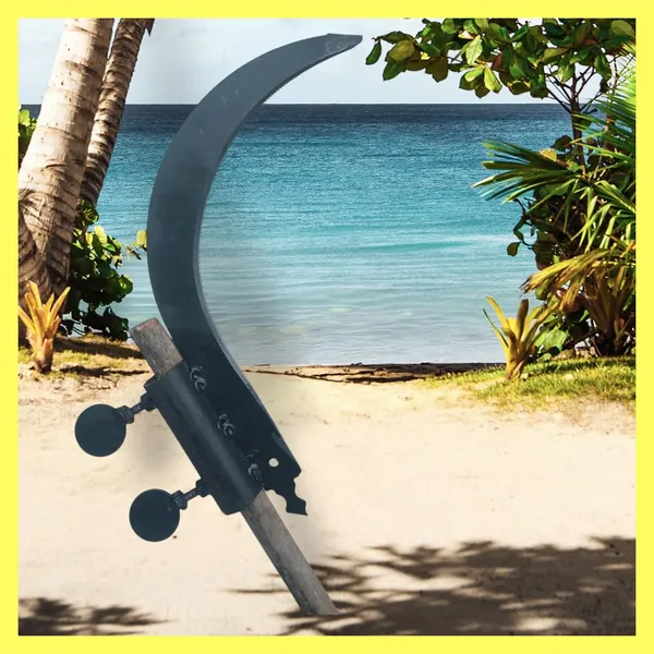 Silver_Steel_Curved_Blade_Coconut_Harvesting_Tool