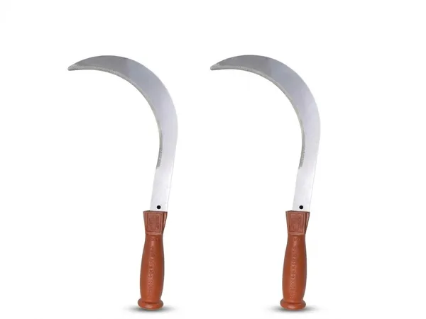 Silver_&_Brown_Steel_Wooden_Handle_Agricultural_Sickle_(Pack_Of_2)