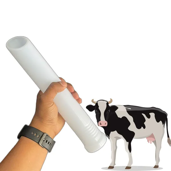White_Plastic_Cattle_Artificial_Insemination_Tube