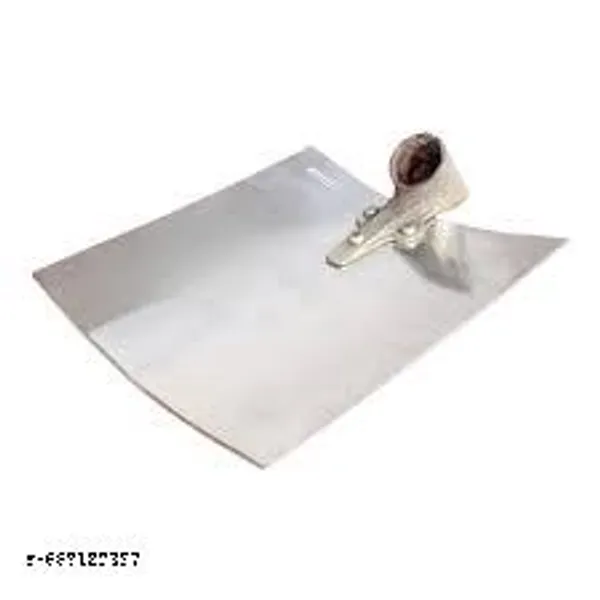 Silver_&_Brown_Stainless_Steel_Wooden_Handle_Plastering_Trowel