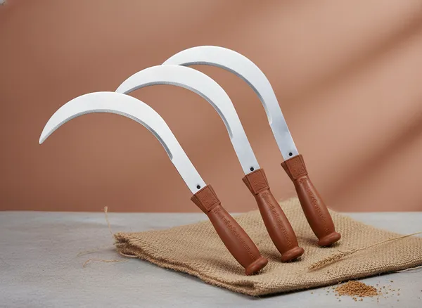 Silver_&_Brown_Stainless_Steel_Wooden_Handle_Sickle_Knife_(Pack_Of_3)