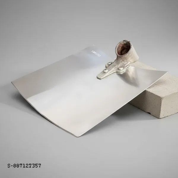 Silver_&_Brown_Stainless_Steel_Wooden_Handle_Plastering_Trowel