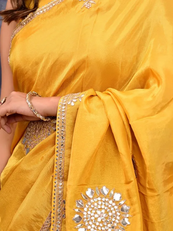 Mustard_Yellow_Kanjipuram_Cosmo_Tissue_Saree_With_Marodi_Kardana_Sequence_Work_Wedding_Haldi_Special_Yellow