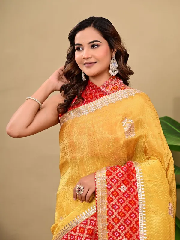 Golden_Jacquard_Tissue_Saree_With_Banarasi_Border_Gota_Patti_Work_Premium_Wedding_Festive_Weargolden_Jacquard_Tissue_Saree_With_Banarasi_Border_Gota_Patti_Work_Premium_Wedding_Festive_Wear_Yellow