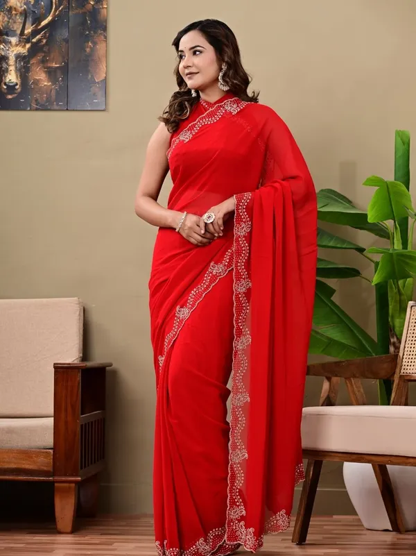 Elegant_Red_Georgette_Saree_With_Premium_Siroski_Work_Party_Wedding_Wear_Red