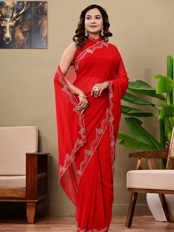 Elegant_Red_Georgette_Saree_With_Premium_Siroski_Work_Party_Wedding_Wear_Red