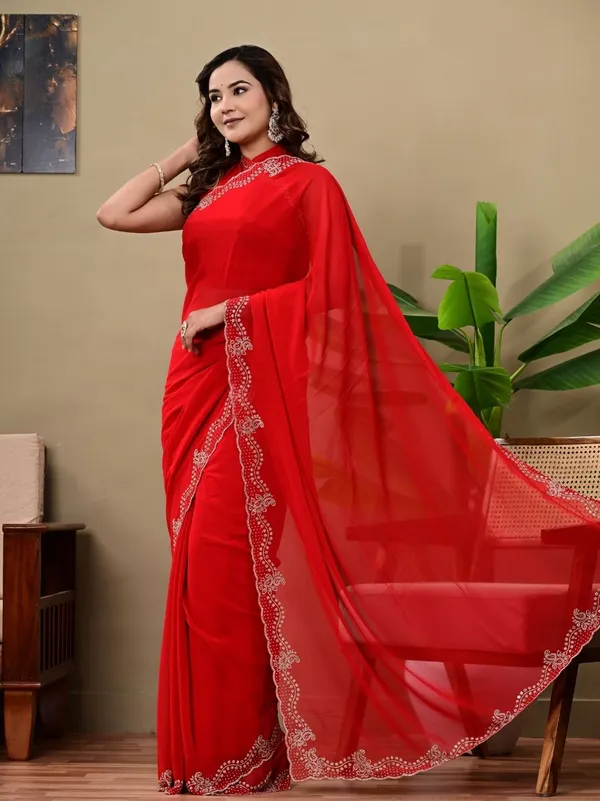 Elegant_Red_Georgette_Saree_With_Premium_Siroski_Work_Party_Wedding_Wear_Red