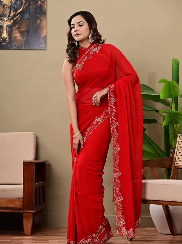 Elegant_Red_Georgette_Saree_With_Premium_Siroski_Work_Party_Wedding_Wear_Red