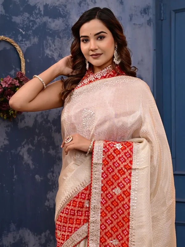 Golden_Jacquard_Tissue_Saree_With_Banarasi_Border_Gota_Patti_Work_Premium_Wedding_Festive_Weargolden_Jacquard_Tissue_Saree_With_Banarasi_Border_Gota_Patti_Work_Premium_Wedding_Festive_Wear_Beige