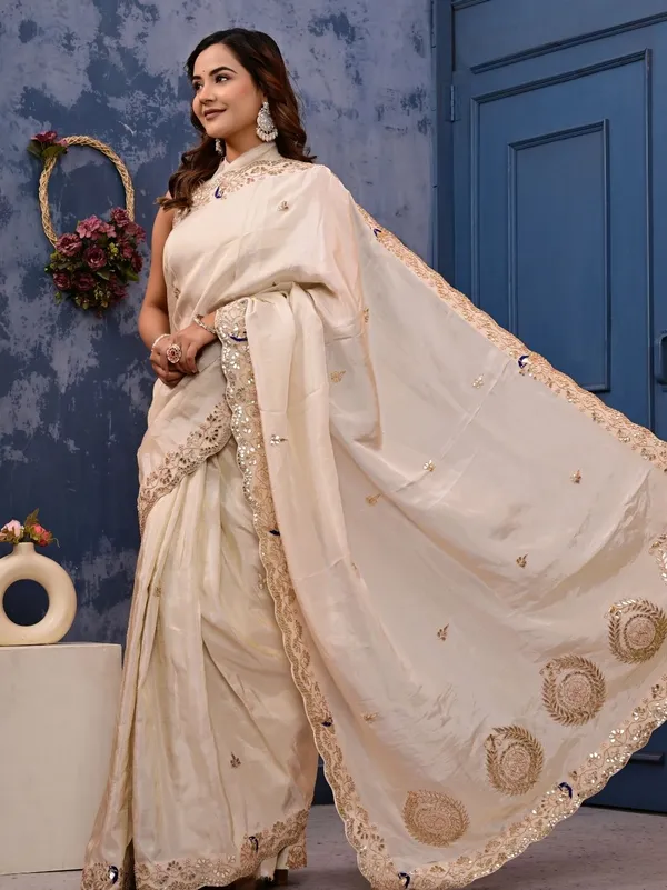 Pink_Pure_H_O_Silk_Saree_With_Gota_Patti_Sequence_Marodi_Work_Designer_Wedding_Festive_Wear_Saree_Red
