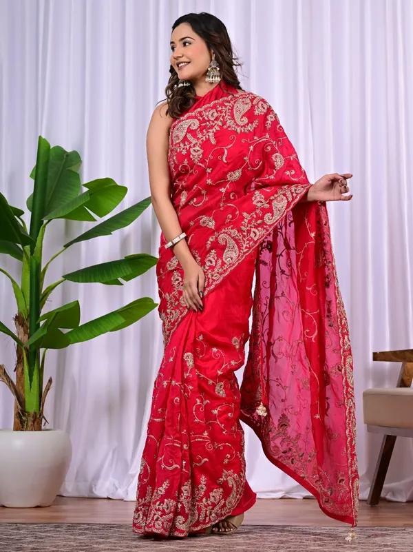 Royal_H_O_Silk_Saree_With_Pittan_Zari_Handwork_Heavy_Designer_Wedding_Festive_Wear_Orange