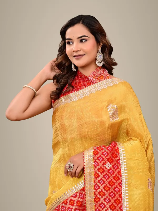 Golden_Jacquard_Tissue_Saree_With_Banarasi_Border_Gota_Patti_Work_Premium_Wedding_Festive_Weargolden_Jacquard_Tissue_Saree_With_Banarasi_Border_Gota_Patti_Work_Premium_Wedding_Festive_Wear_Yellow