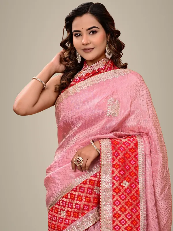 Golden_Jacquard_Tissue_Saree_With_Banarasi_Border_Gota_Patti_Work_Premium_Wedding_Festive_Weargolden_Jacquard_Tissue_Saree_With_Banarasi_Border_Gota_Patti_Work_Premium_Wedding_Festive_Wear_Pink