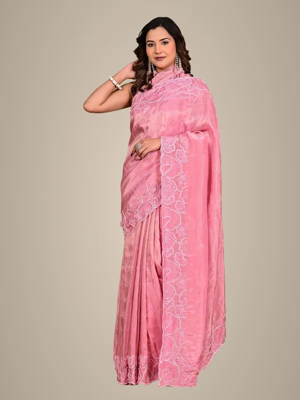 Elegant_Pink_Cosmos_Fancy_Saree_With_Parle_Work_Border_Lightweight_Festive_Party_Wear_Saree_Pink