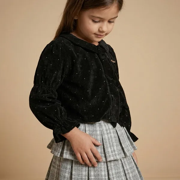 Black_Cotton_Blend_Premium_Co-Ord_Set_(Top_And_Skirt)_For_Girls