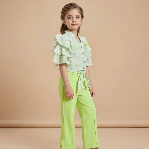 Green_Rayon_Blend_Premium_Co-Ord_Set_(Top_And_Palazzo)_For_Girls