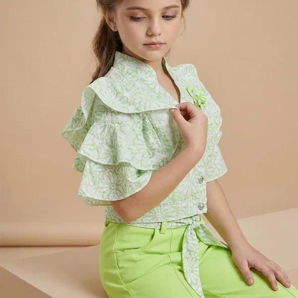 Green_Rayon_Blend_Premium_Co-Ord_Set_(Top_And_Palazzo)_For_Girls