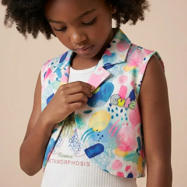 Multicolor_Rayon_Blend_Premium_3-Piece_Set_(Top_With_Palazzo_And_Jacket)_For_Girls