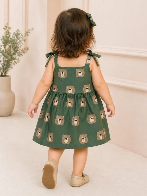 Green_Pure_Cotton_Premium_Frock_Dress_For_Girls
