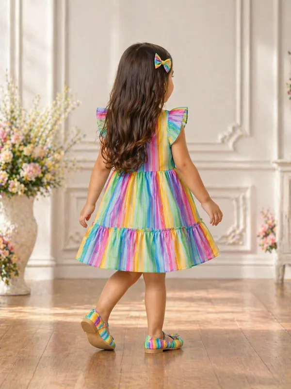 Multicolor_Pure_Cotton_Premium_Frock_Dress_For_Girls