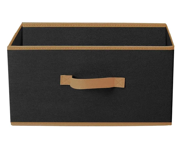 Black_Fabric_Storage_Box_with_Gold_Trim_and_Handle_-_40cm_x_29cm_x_23cm