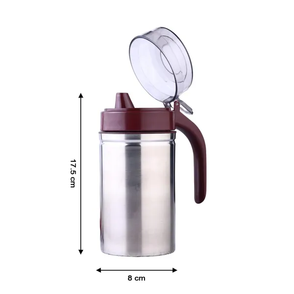 Stainless_Steel_Oil_Dispenser_Bottle_with_Flip_Lid_and_Handle_(Red)
