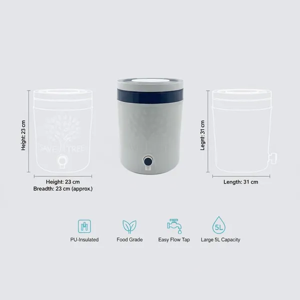 5L_Insulated_Beverage_Dispenser_with_Tap_-_White_&_Navy_Blue