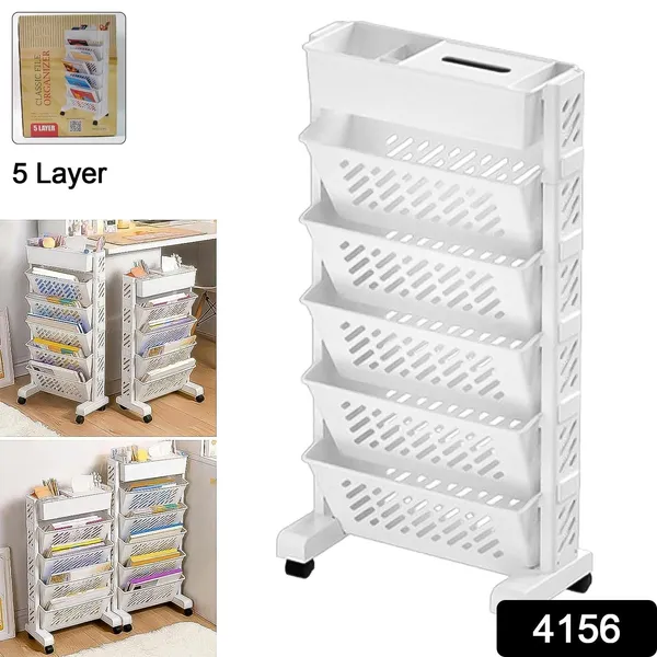 5-Layer_Slim_Rolling_Storage_Organizer_Cart_with_Wheels_-_White