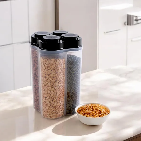 4-in-1_Rotating_Multi-Compartment_Dry_Food_Storage_Container_Dispenser