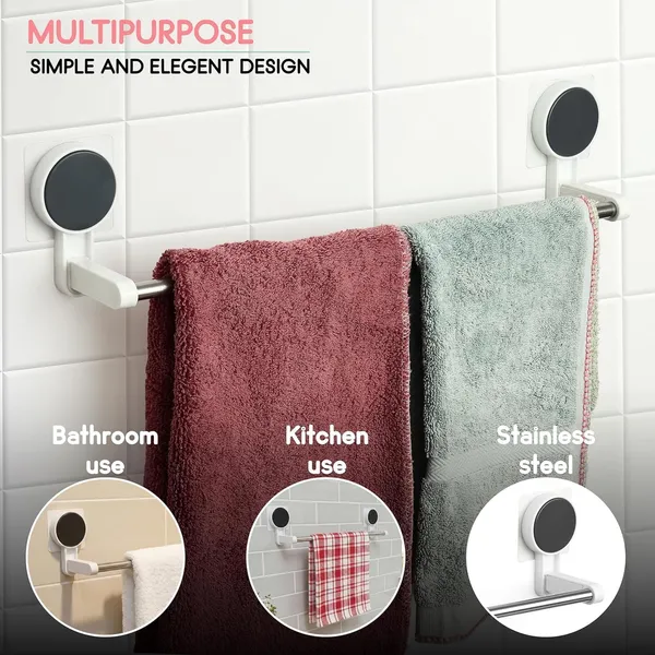 Wall-Mounted_Stainless_Steel_Towel_Bar_with_Circular_Mounts_-_50cm