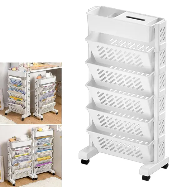 5-Layer_Slim_Rolling_Storage_Organizer_Cart_with_Wheels_-_White