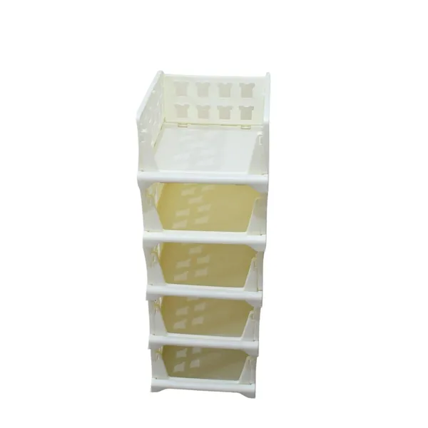 4-Tier_Stackable_Plastic_Storage_Drawer_Organizer_-_White_&_Yellow