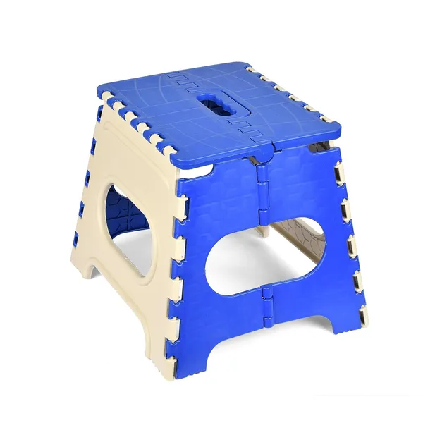 Foldable_Step_Stool_with_Handle_-_Space_Saving_Portable_Ladder_for_Home_&_Kitchen_(Blue_&_Beige)