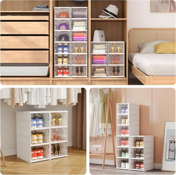 Stackable_Clear_Shoe_Storage_Boxes_-_Collapsible_Drop_Front_Organizer_(Set_of_Multiple_Units)