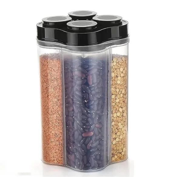 4-in-1_Rotating_Multi-Compartment_Dry_Food_Storage_Container_Dispenser
