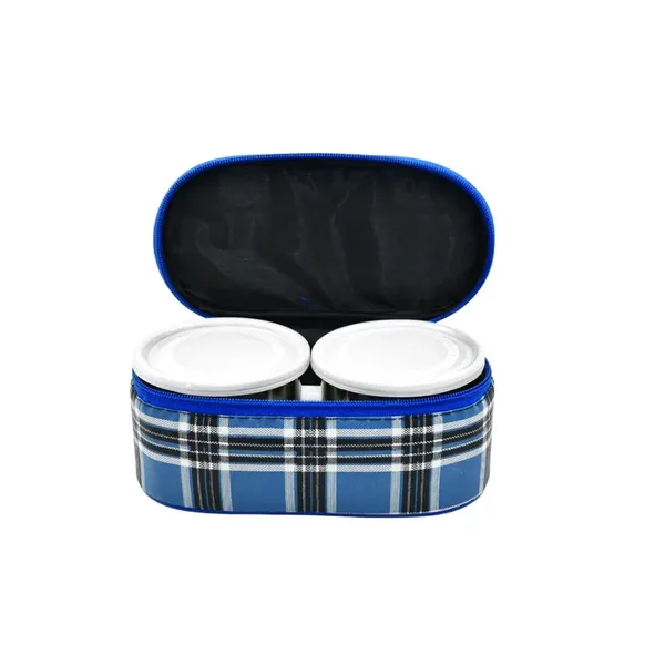 Insulated_Lunch_Box_with_2_Stainless_Steel_Containers_-_Blue_Checkered_Pattern