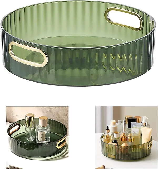 Light_Luxury_Green_Glass_Round_Tray_with_Gold_Handles_-_22cm_Organizer