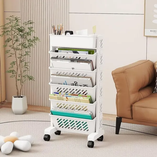 5-Layer_Slim_Rolling_Storage_Organizer_Cart_with_Wheels_-_White
