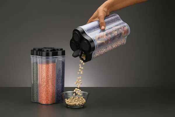 4-in-1_Rotating_Multi-Compartment_Dry_Food_Storage_Container_Dispenser