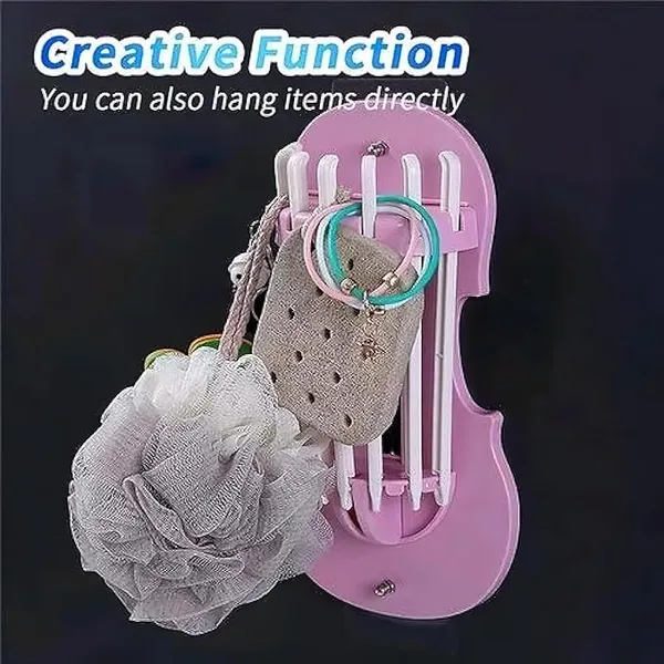 Wall-Mounted_Rotating_Multi-Arm_Organizer_Rack_with_Decorative_Guitar_Design