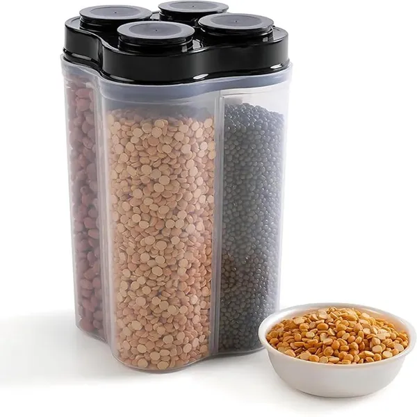 4-in-1_Rotating_Multi-Compartment_Dry_Food_Storage_Container_Dispenser